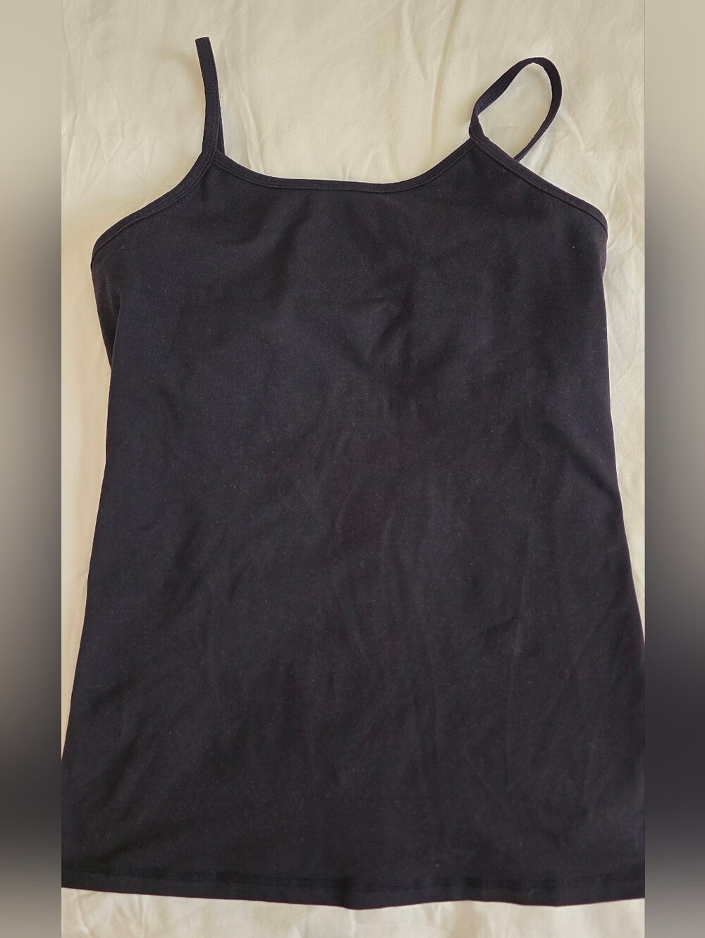 KiraGrace Black Yoga Camisole with Built-in Bra Size L EUC